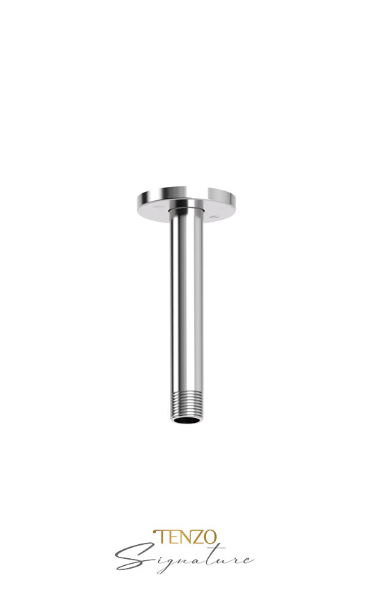 Tenzo Ceiling Shower Arm Round 6 in. Solid Brass - image 3