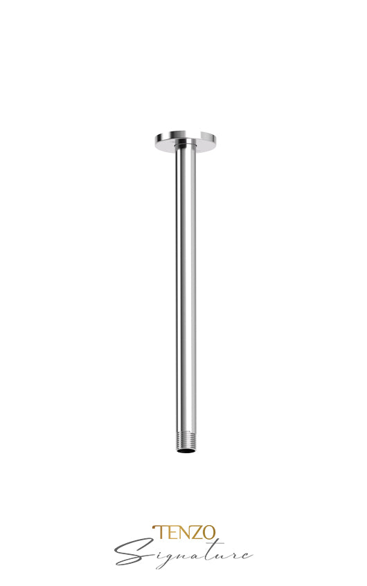 Tenzo Ceiling Shower Arm Round 12 in. Solid Brass - image 1