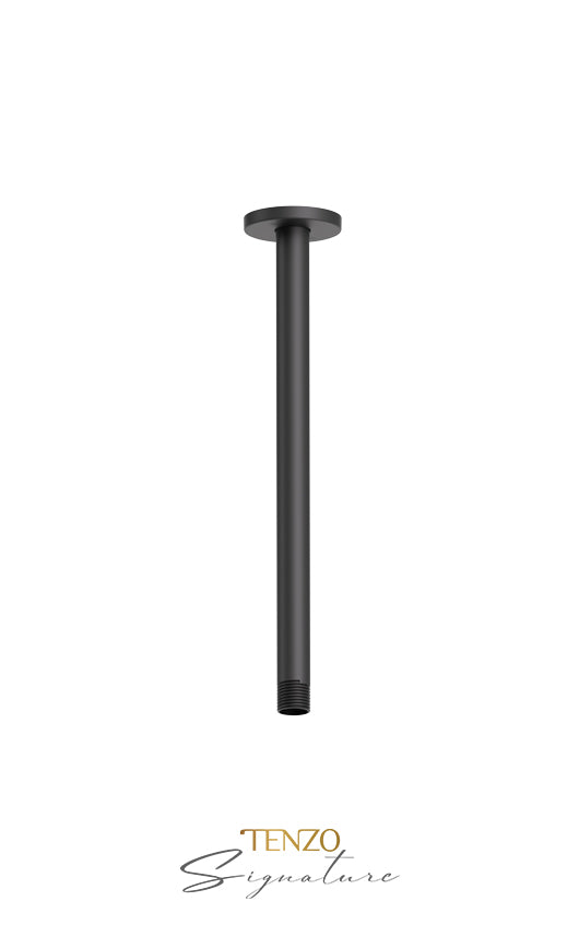 Tenzo Ceiling Shower Arm Round 12 in. Solid Brass - image 2