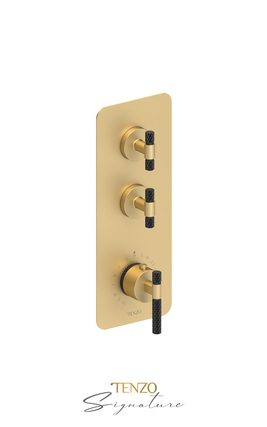 Extenza valve 2 fcts thermo Bellacio-C brushed gold
