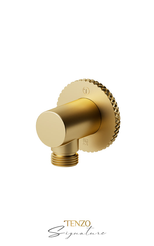 Wall supply elbow Bellacio-C brushed gold