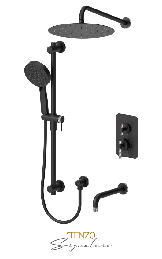 Tenzo Bellacio-C Pressure Balance Shower Trim 3-Function - image 8