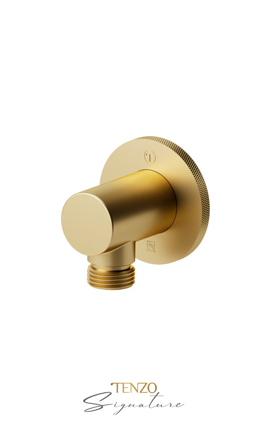 Wall supply elbow Bellacio-F brushed gold