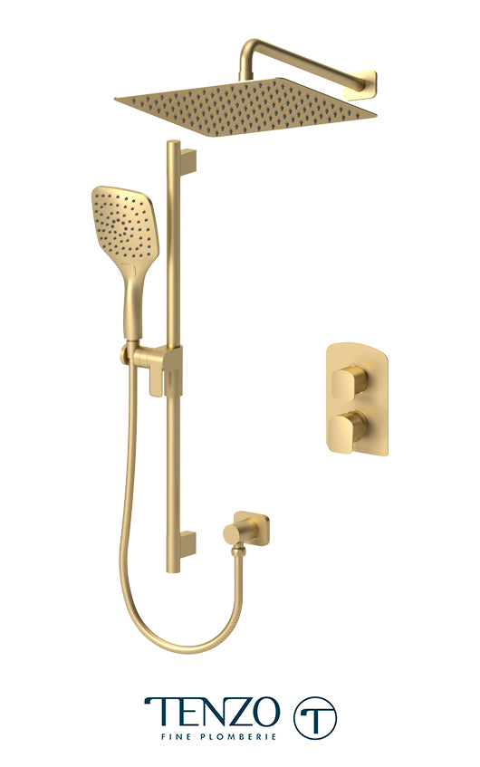 Tenzo Delano Pressure Balance Shower Kit 12in Wall 2-Func - image 1