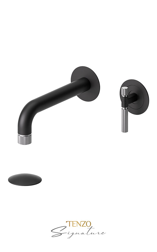 Tenzo Bellacio-F Wall Mount Bathroom Faucet, No Overflow - image 8