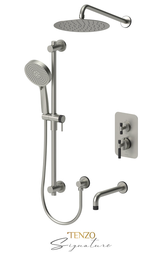 Tenzo Bellacio-F Thermostatic Shower System 3-Function 10in - image 4