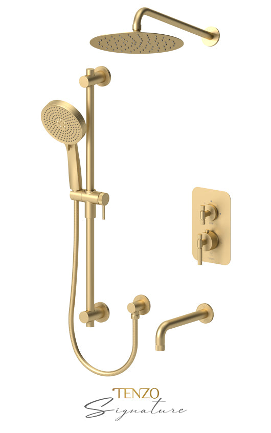 Tenzo Bellacio-F Thermostatic Shower System 3-Function 10in - image 1