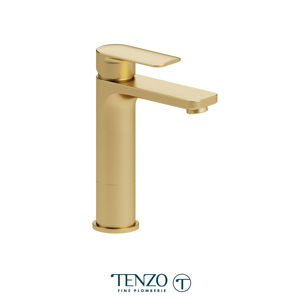 Delano single hole tall lavatory faucet with (overflow) drain