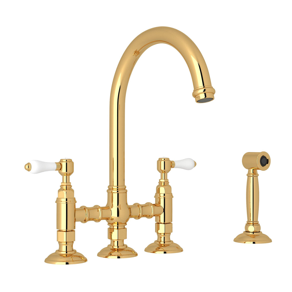 San Julio® Bridge Kitchen Faucet With Side Spray A1461lpws-2