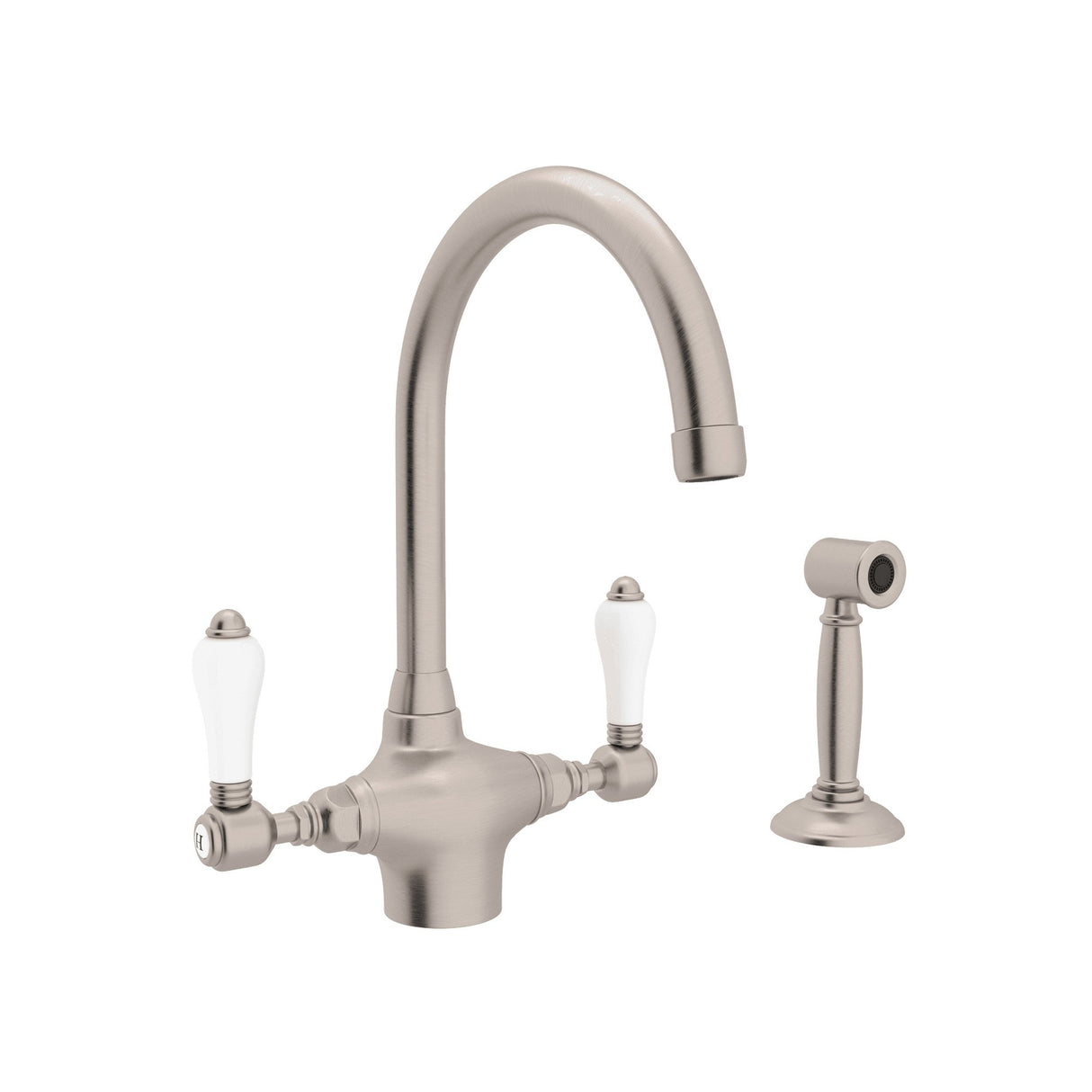 San Julio® Two Handle Kitchen Faucet With Side Spray A1676lpws-2