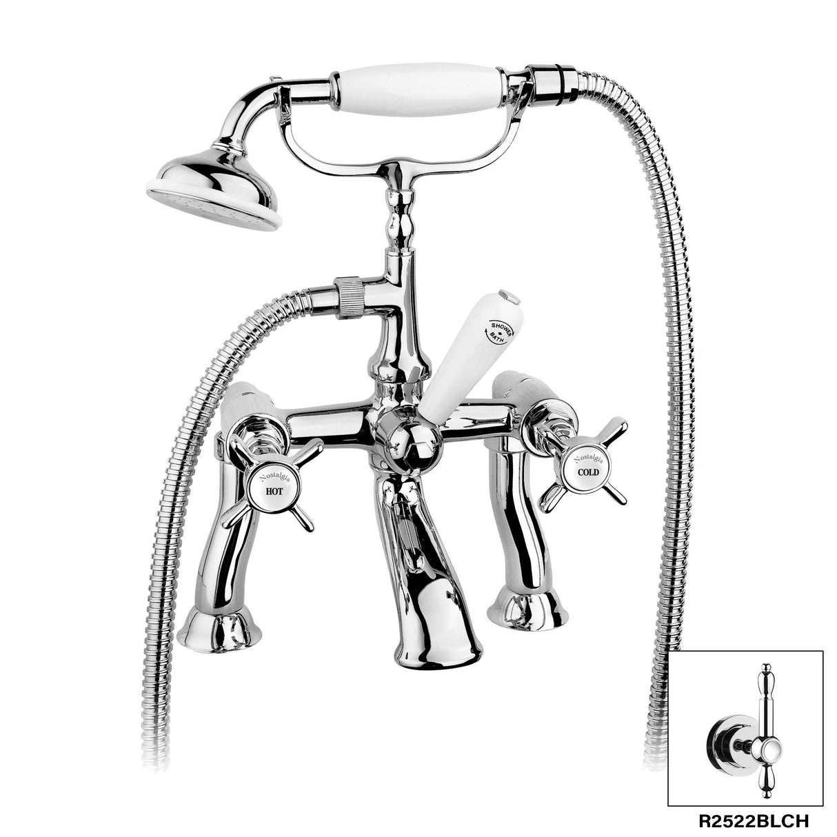 Nostalgia Deck Mount Tub Filler R2522BL