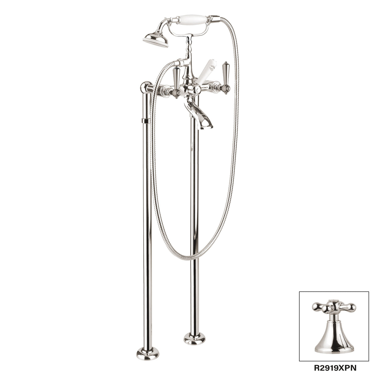 London Floor Mount Tub Filler R2919X