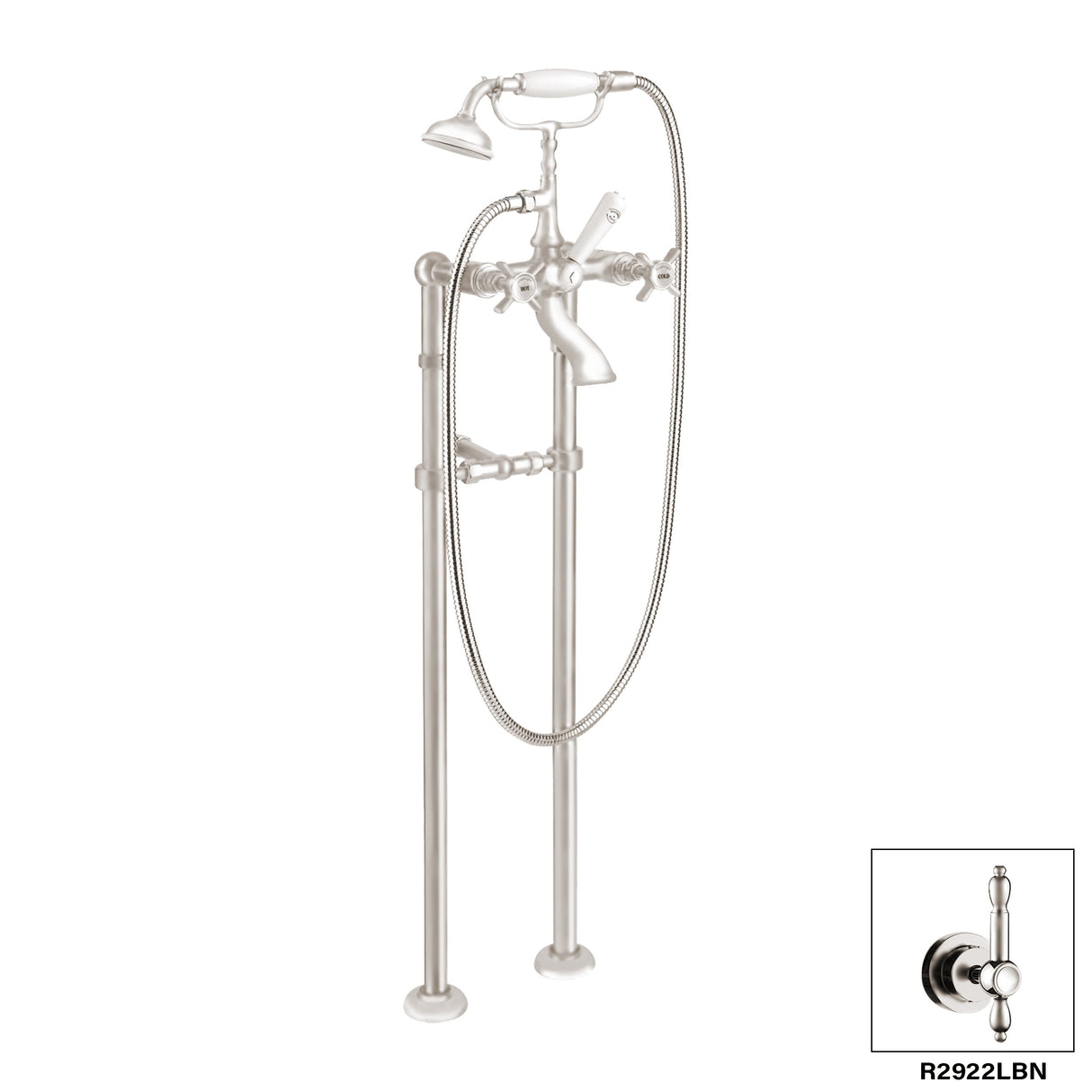 Nostalgia Floor Mount Tub Filler R2922L