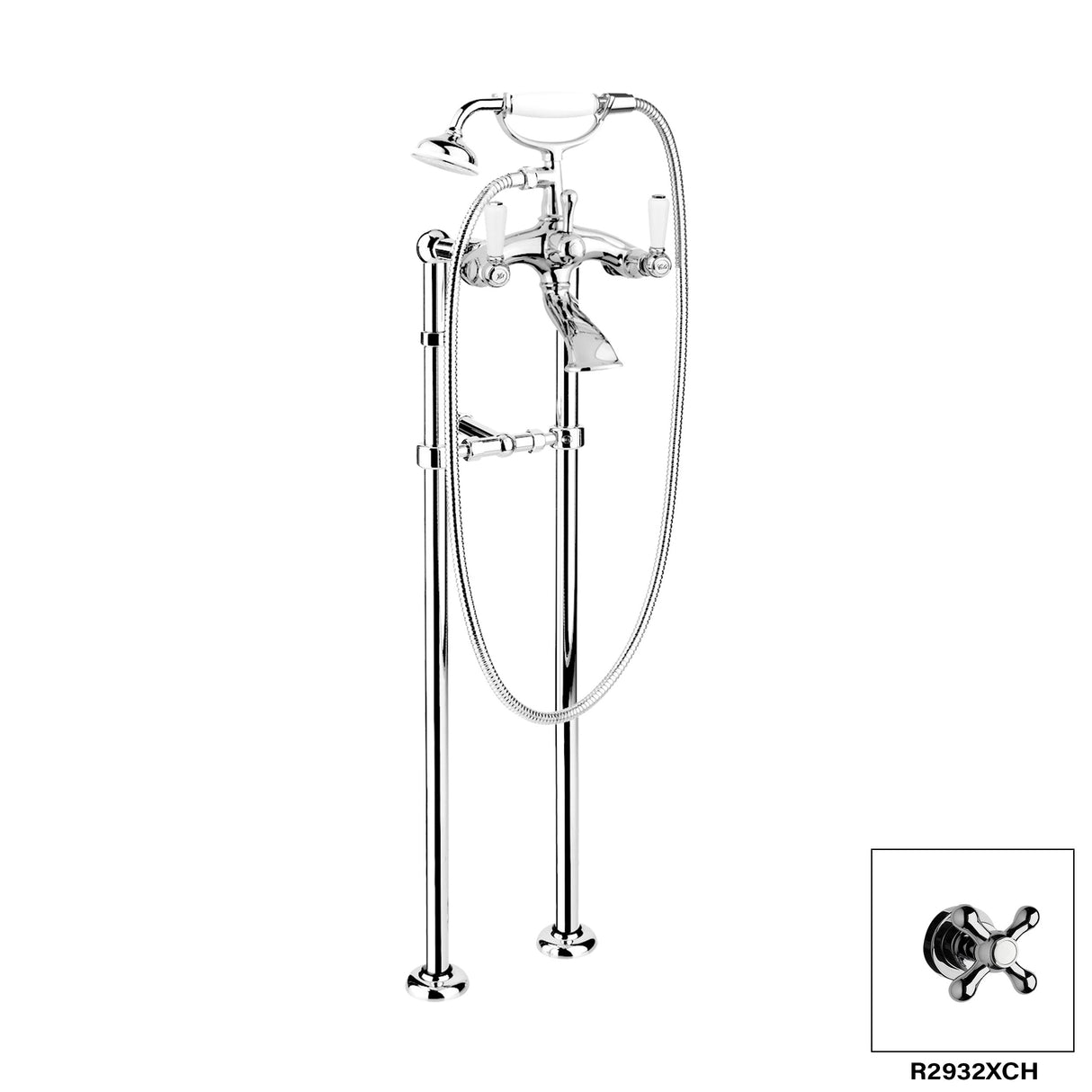 Floor Mount Tub Filler - Colonial R2932L