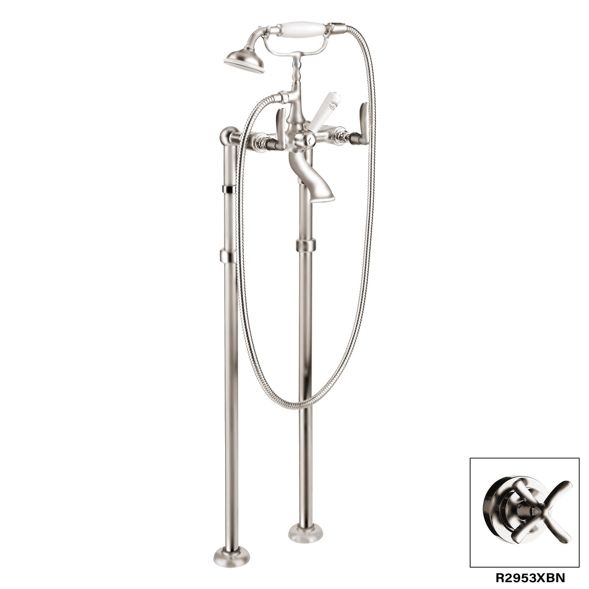 Floor Mount Tub Filler - Manhattan R2953L