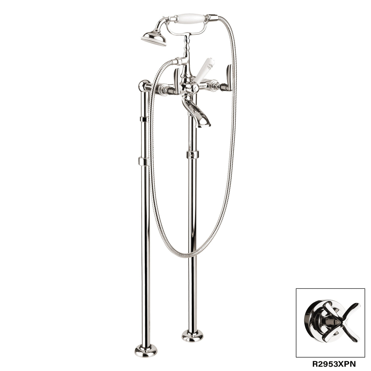 Floor Mount Tub Filler - Manhattan R2953L