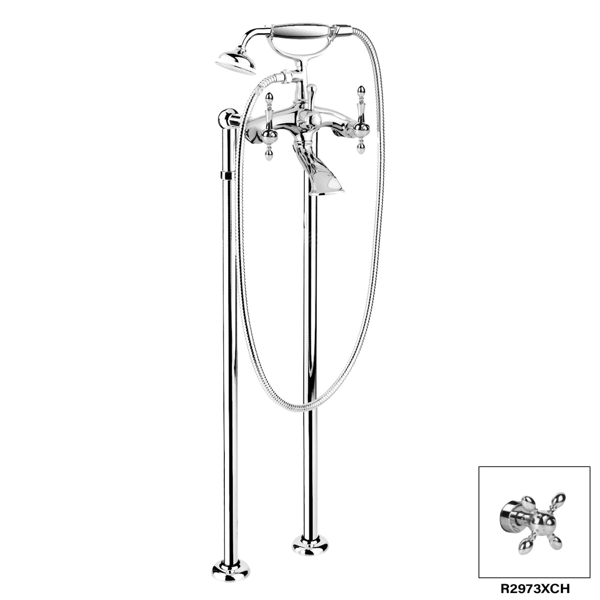 Chopin Floor Mount Tub Filler R2973X