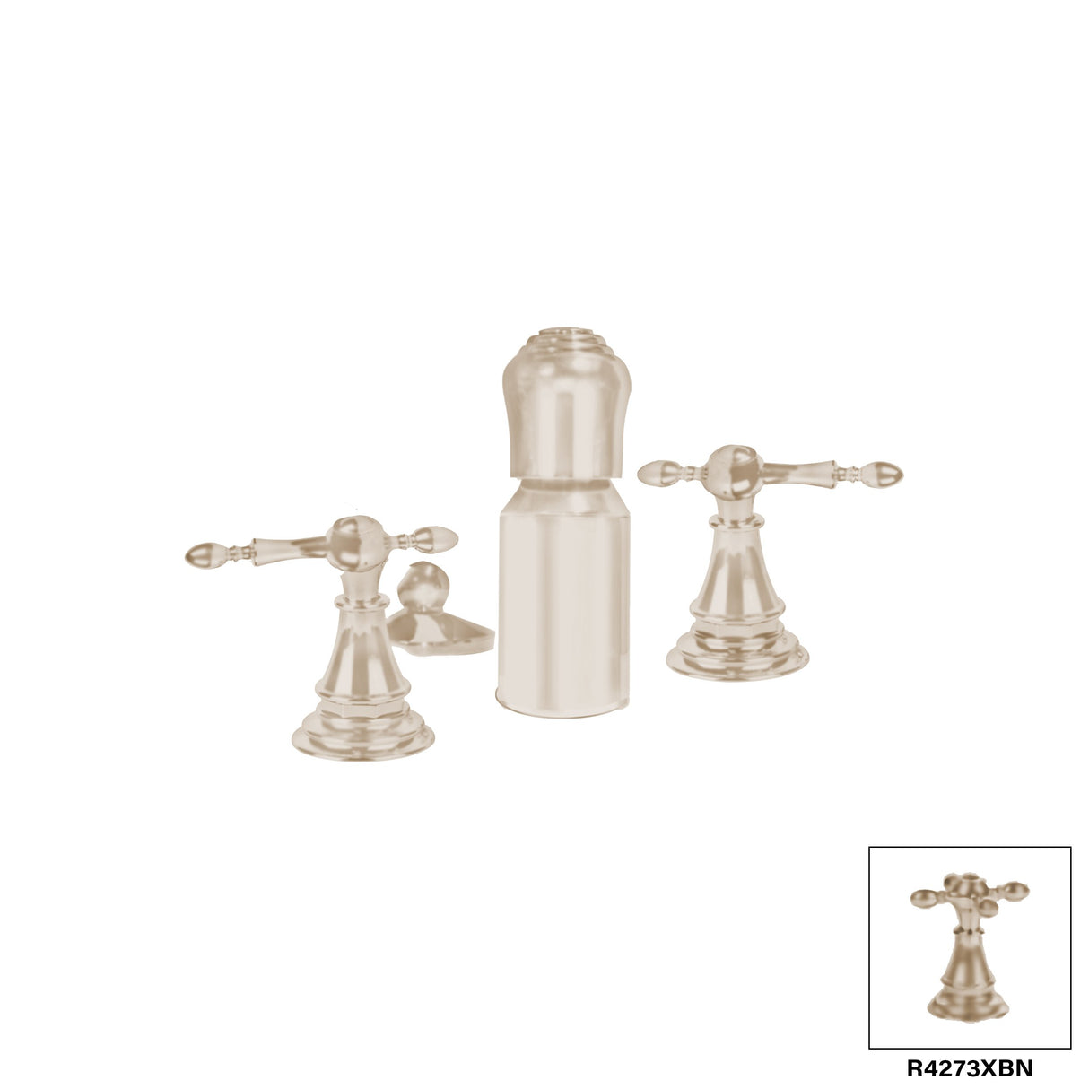 4 Hole Bidet Faucet - mechanical drain included - Chopin R4273L