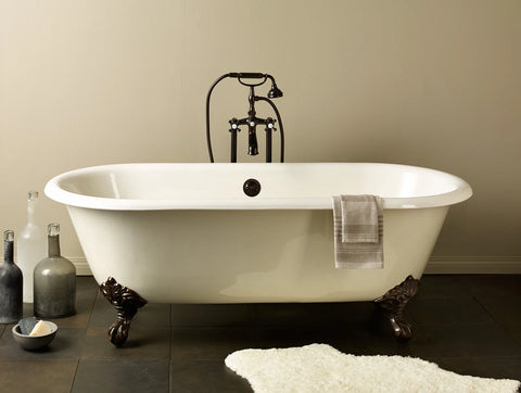 REGAL Cast Iron Bathtub with Faucet Holes 2110-WW-6
