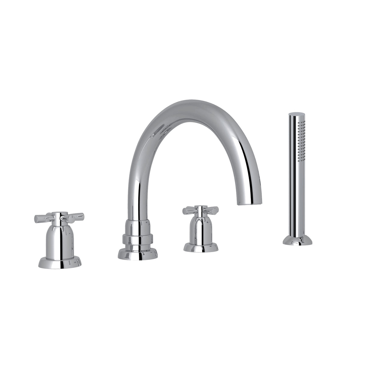 Holborn 4-Hole Deck-mount Tub Filler With C-Spout
