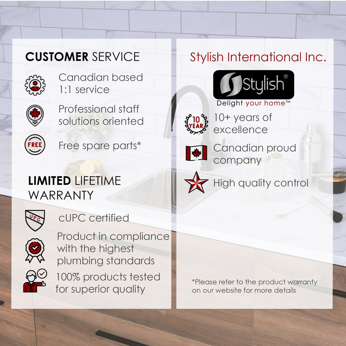 STYLISH 12 inch Single Bowl Undermount and Drop-in Stainless Steel Kitchen Sink