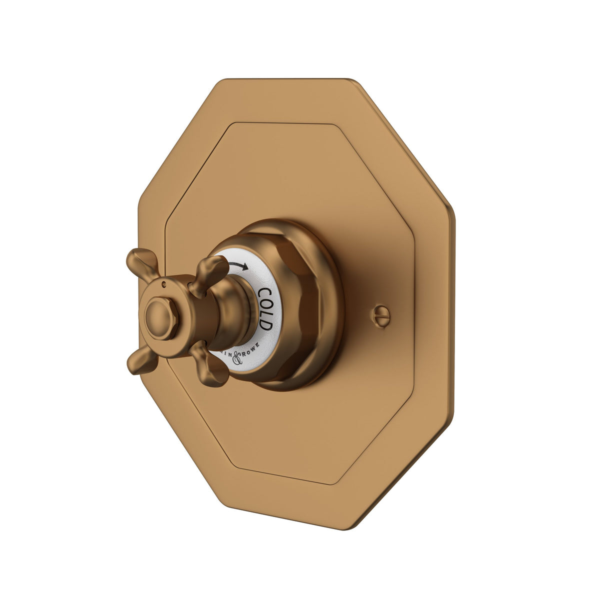 Edwardian 3/4 inch Octagonal Thermostatic Trim Without Volume Control