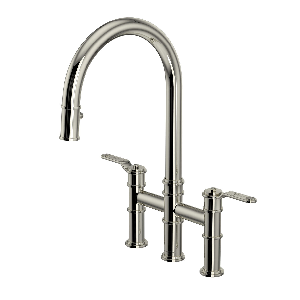 Armstrong Pull-Down Bridge Kitchen Faucet With C-Spout