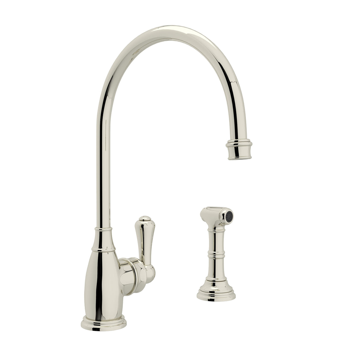 Georgian Era Kitchen Faucet With Side Spray
