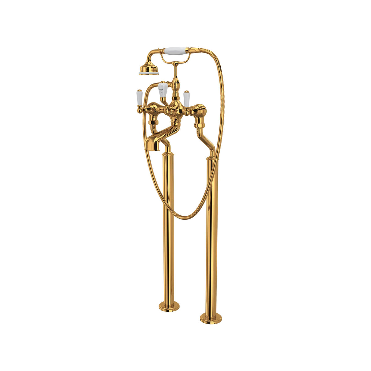 Edwardian Floor-mount Tub Filler