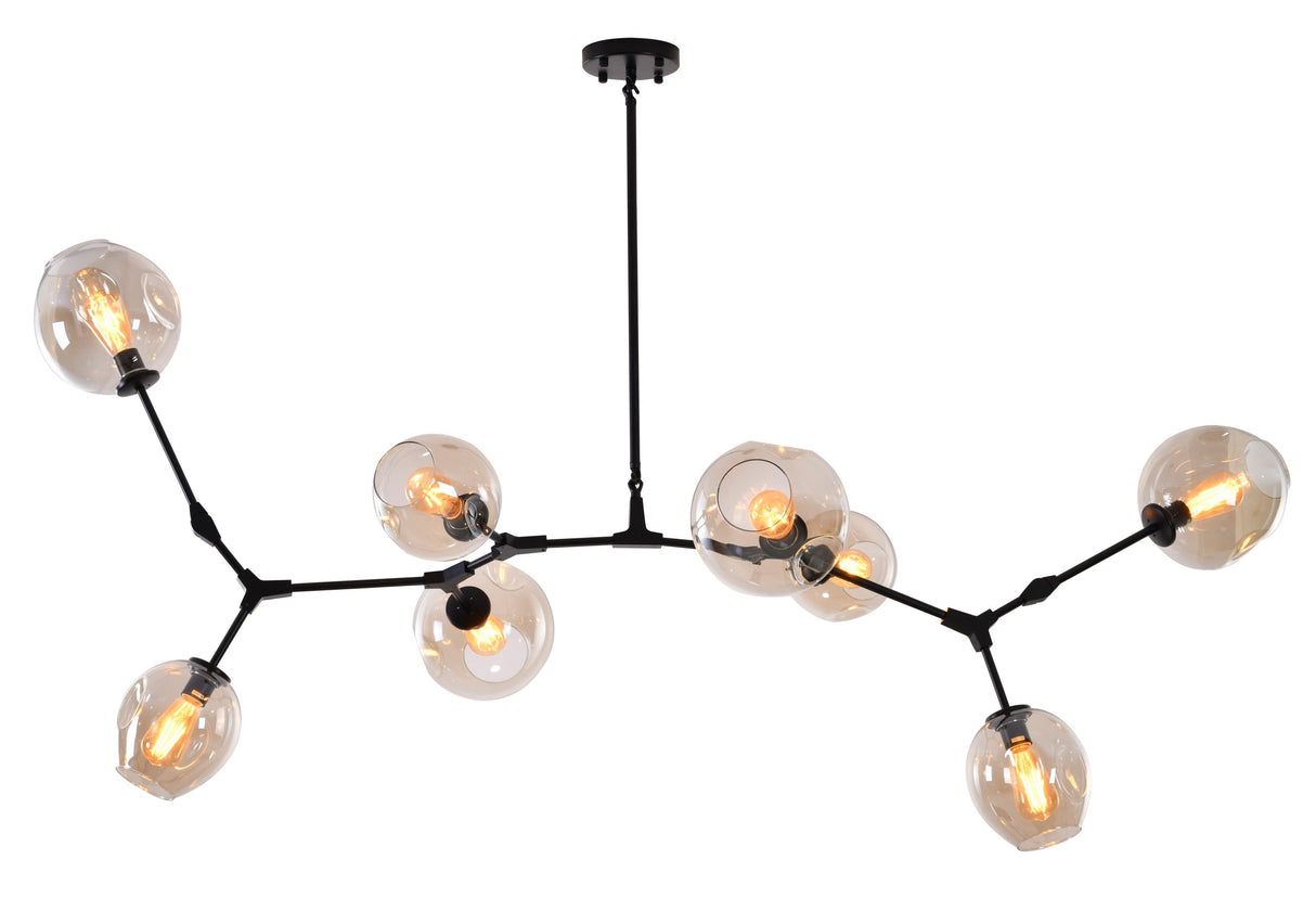 Chandelier MA11XBLK-AMB