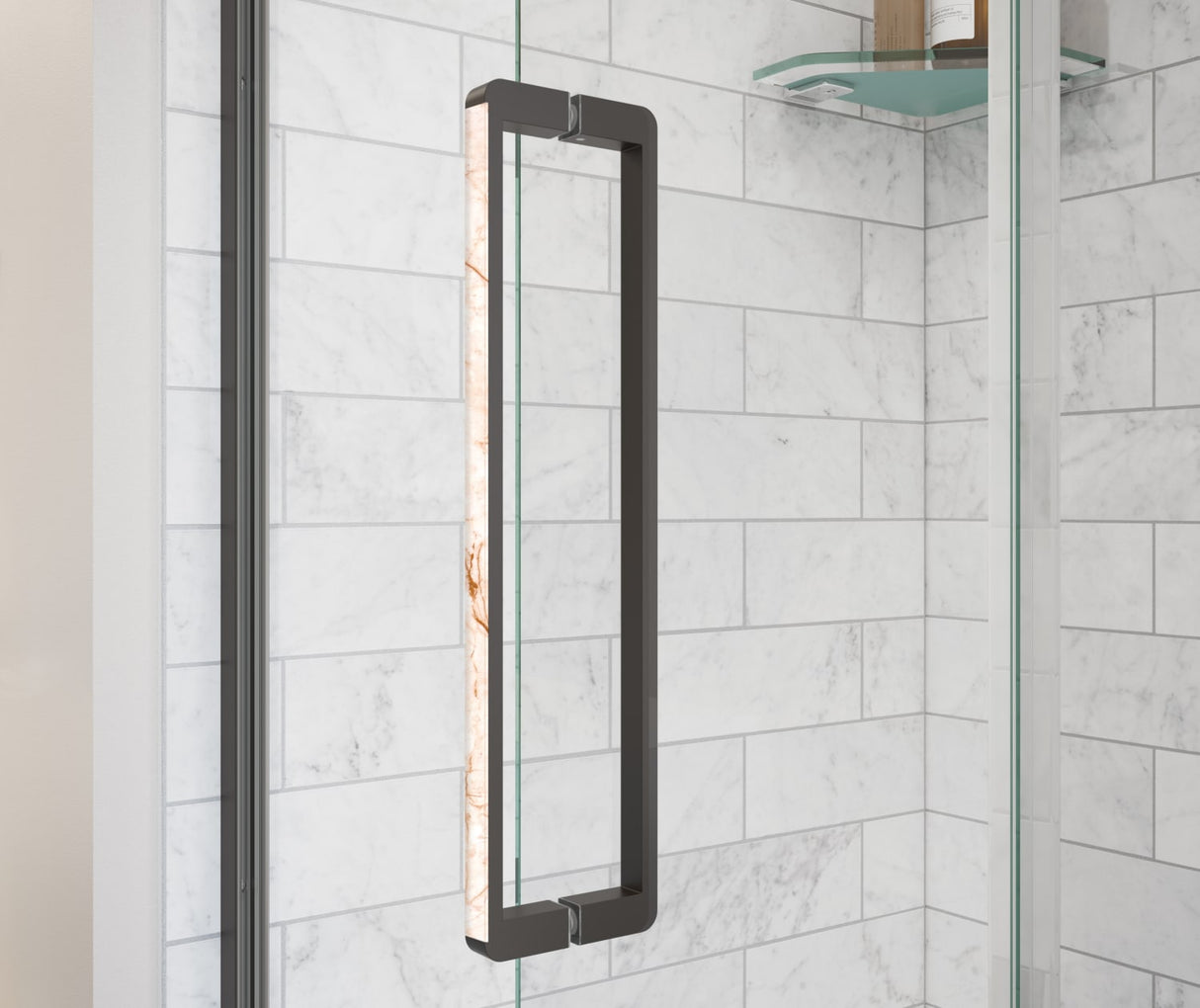Uptown 56-59 x 76 in. 8 mm Sliding Shower Door for Alcove Installation with Clear glass in Chrome