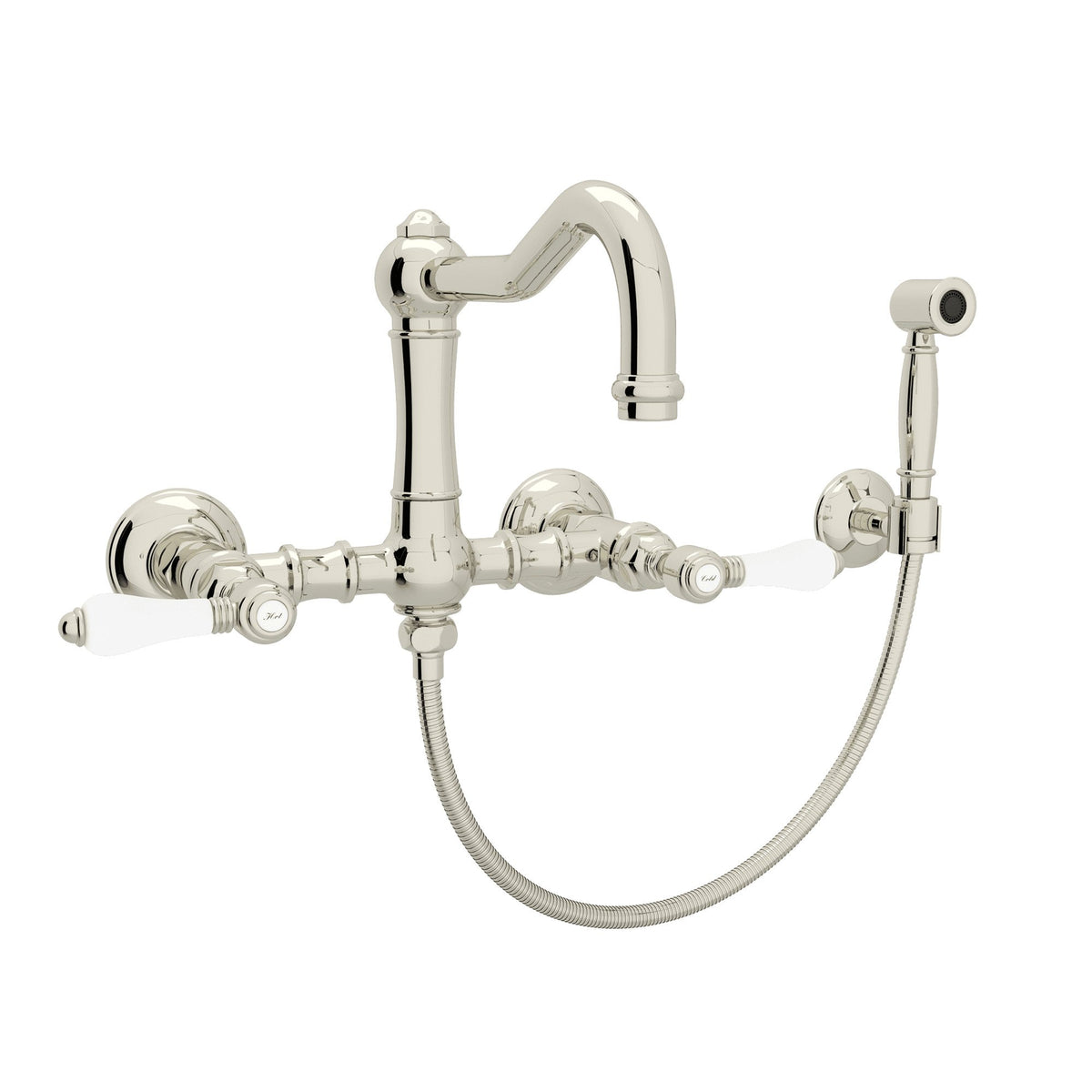 ROHL Acqui Wall Mount Bridge Kitchen Faucet A1456LPWS-2 - image 3