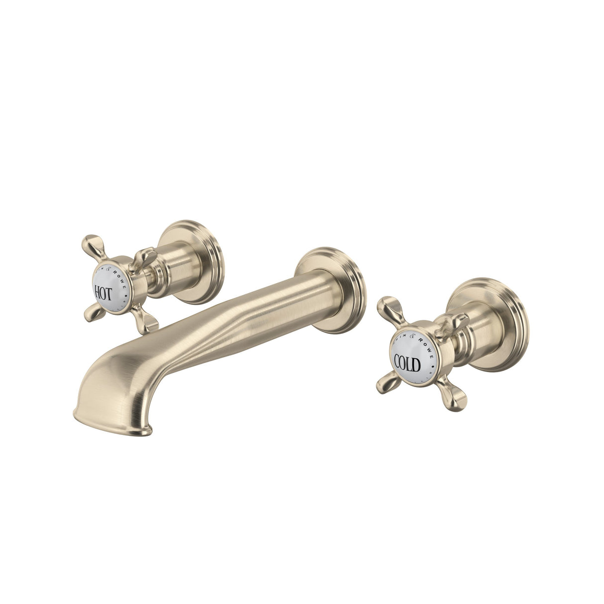 Edwardian Wall-mount Lavatory Faucet With U-Spout