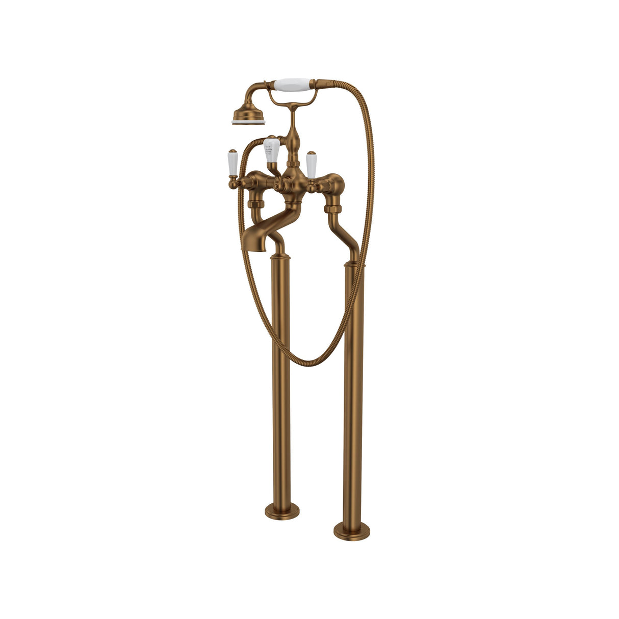 Edwardian Floor-mount Tub Filler