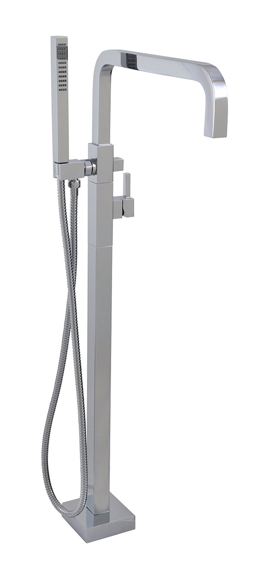 Aquabrass Gold Freestanding Tub Filler, Hand Shower X76N95 - image 1