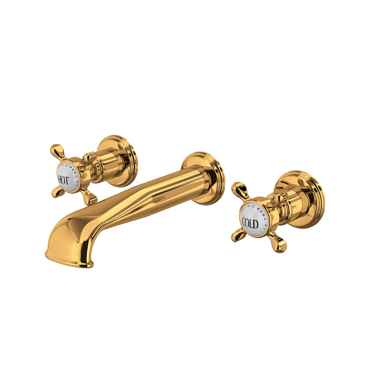 Edwardian Wall-mount Lavatory Faucet With U-Spout
