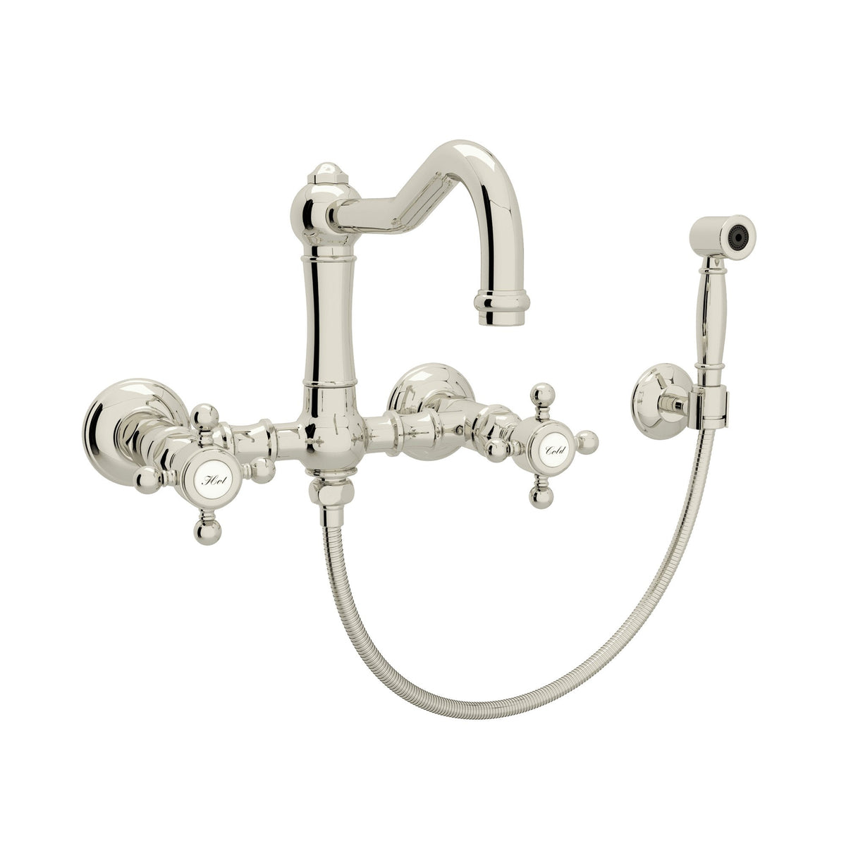 ROHL Acqui Wall Mount Bridge Kitchen Faucet A1456XMWS-2 - image 3