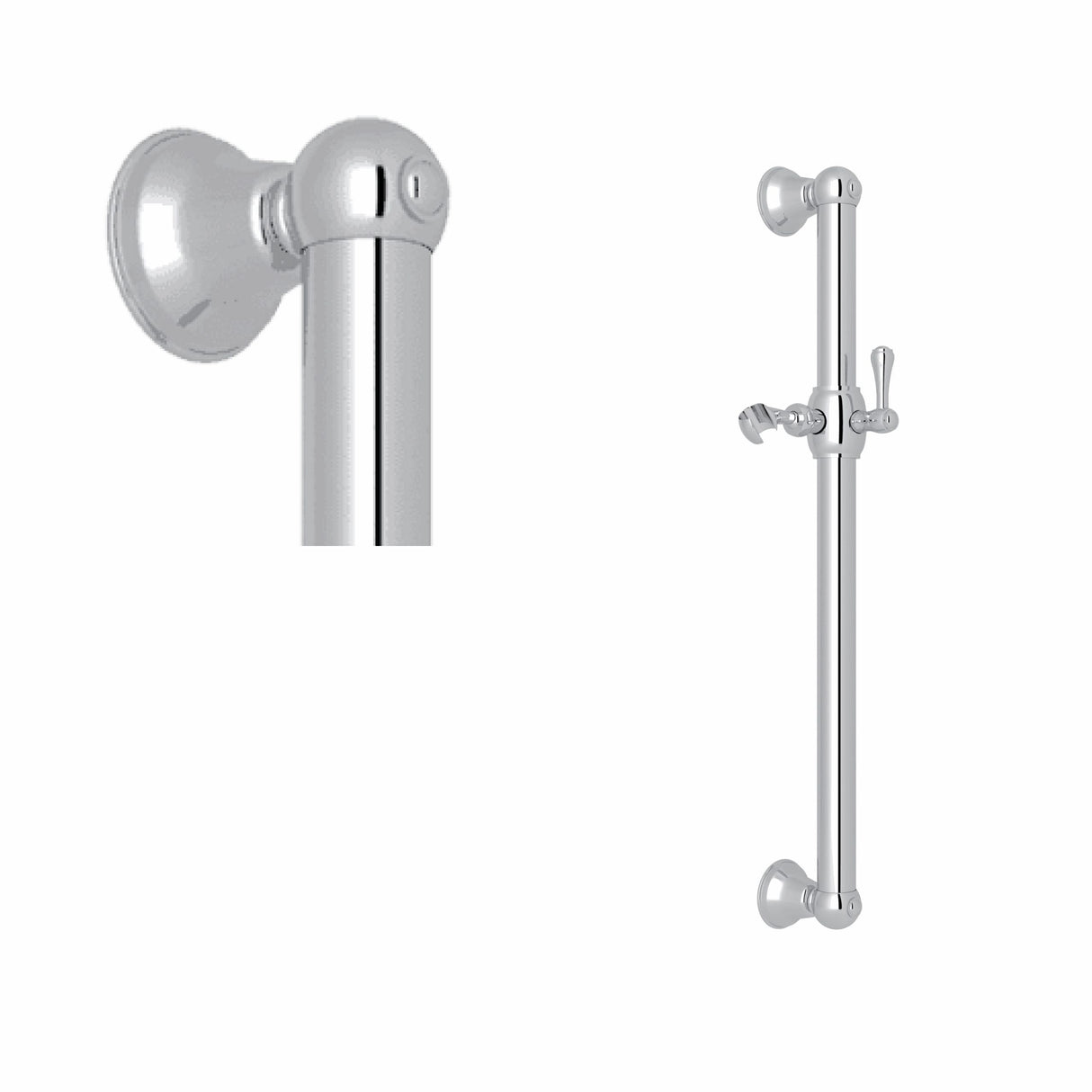 24" Grab Bar With Handshower Slide Rail 1271