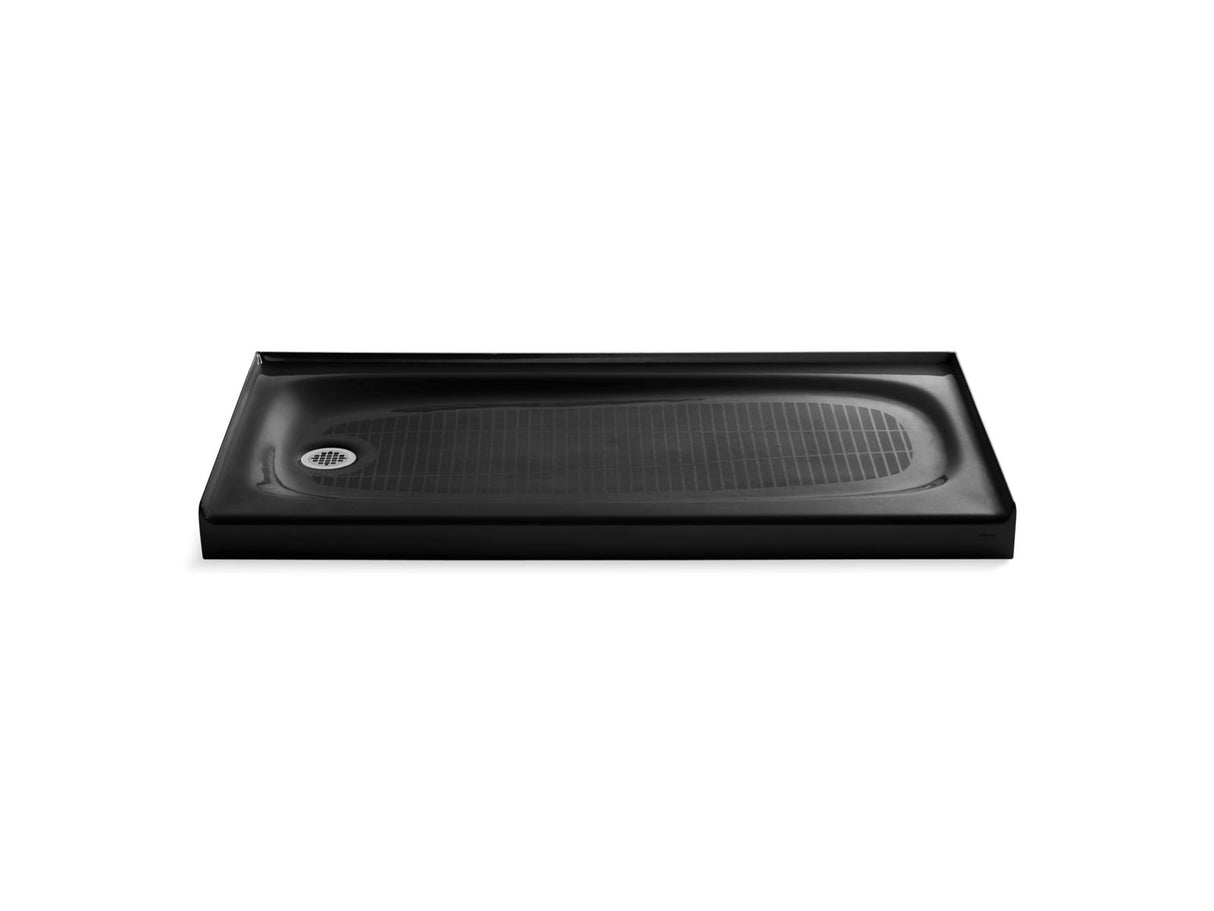 Salient® 60" x 30" alcove shower base, left drain