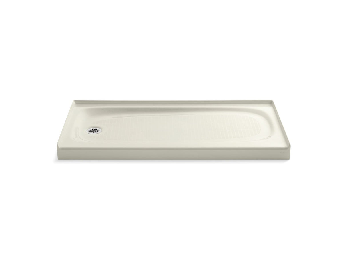 Salient® 60" x 30" alcove shower base, left drain