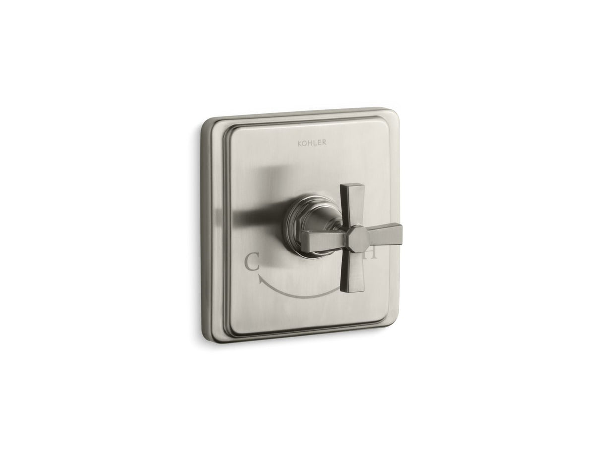 Pinstripe® Pure MasterShower® temperature control valve trim with Lever handle