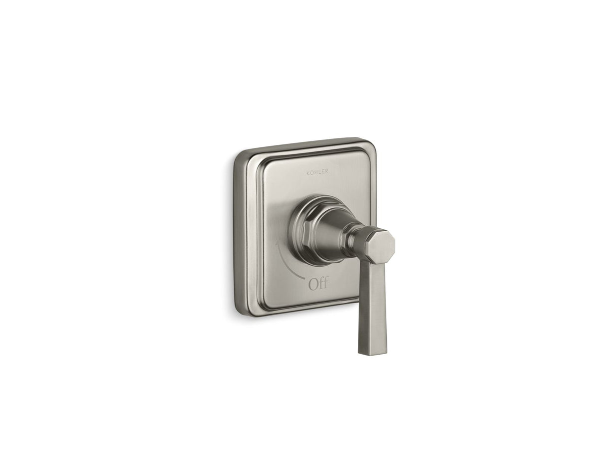 Pinstripe® Pure MasterShower® volume control valve trim with lever handle