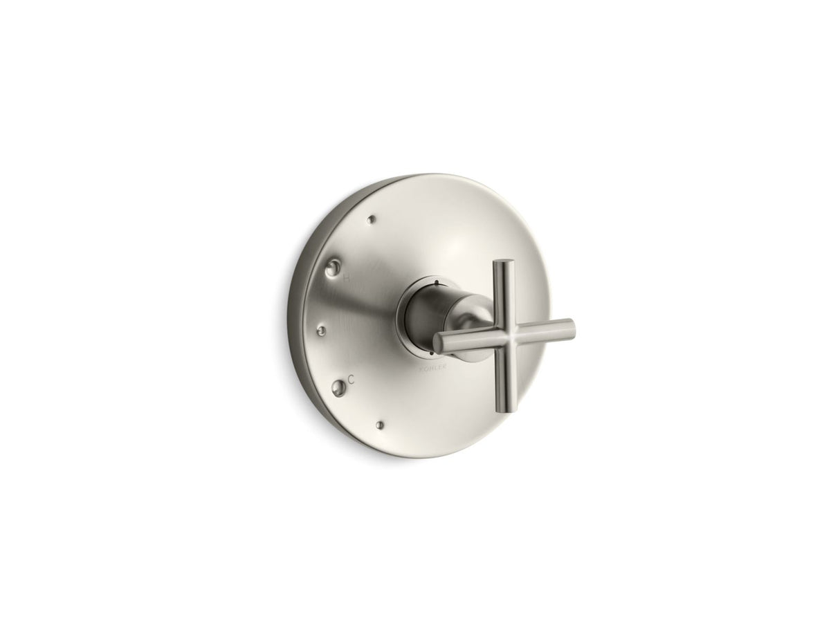 Purist® Rite-Temp® valve trim with cross handle