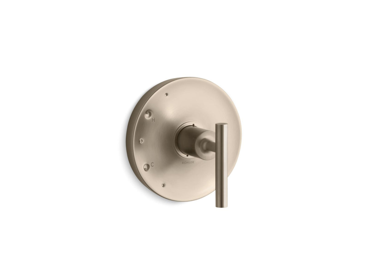 Purist® Rite-Temp® valve trim with lever handle