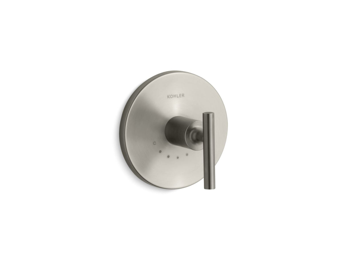 Purist® MasterShower® temperature control valve trim with lever handle