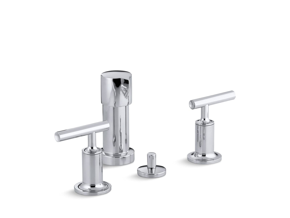 Purist® Vertical spray bidet faucet with lever handles