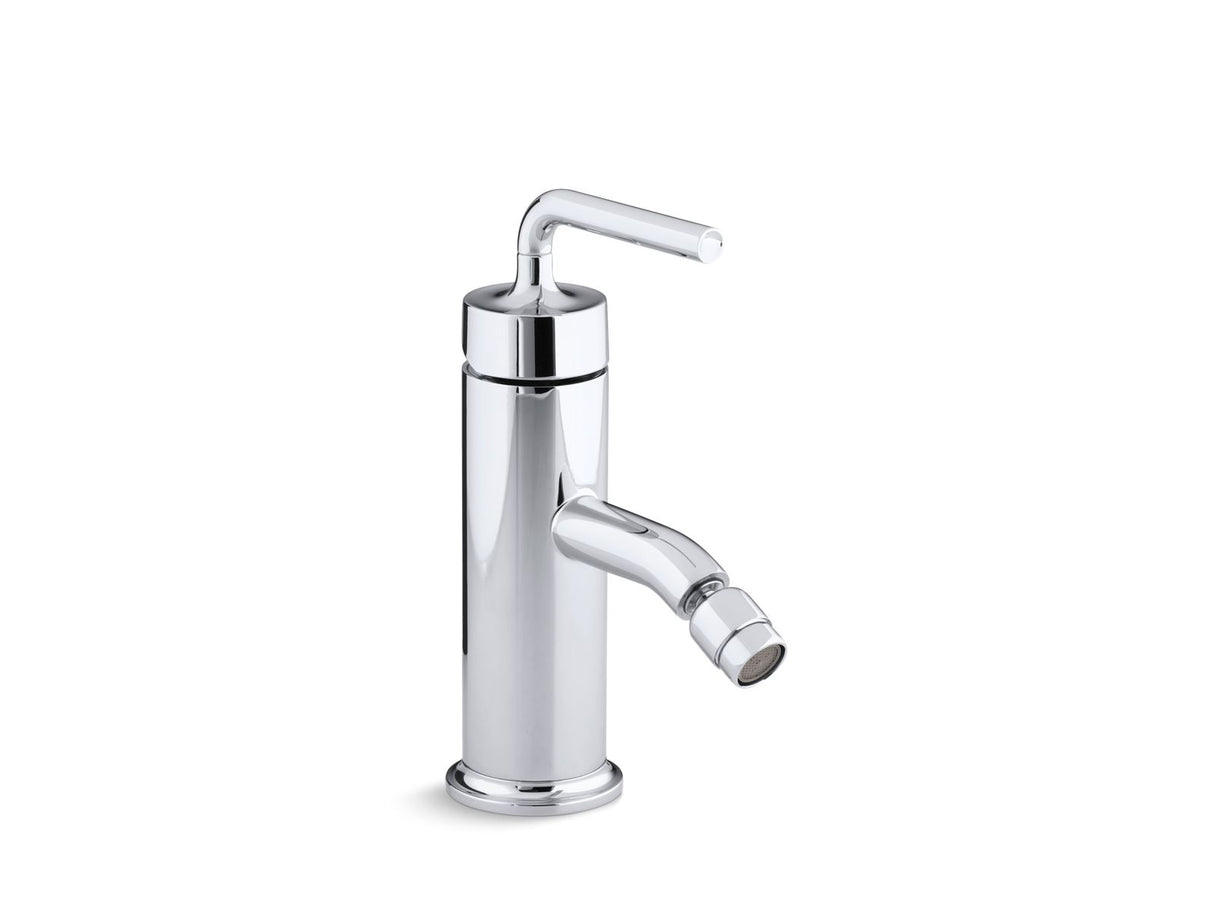 Purist® Horizontal swivel spray aerator bidet faucet with straight lever handle