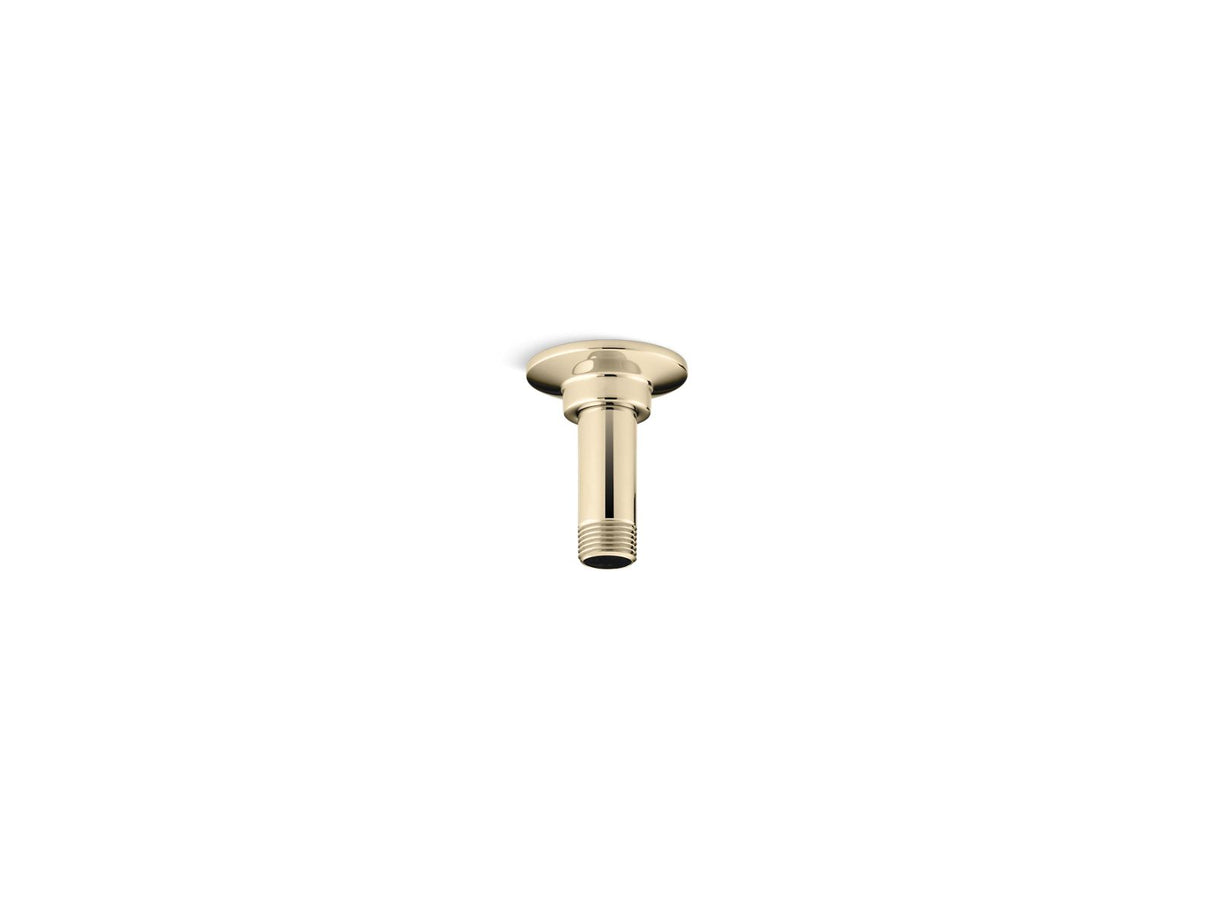 3" ceiling-mount single-function rainhead arm and flange