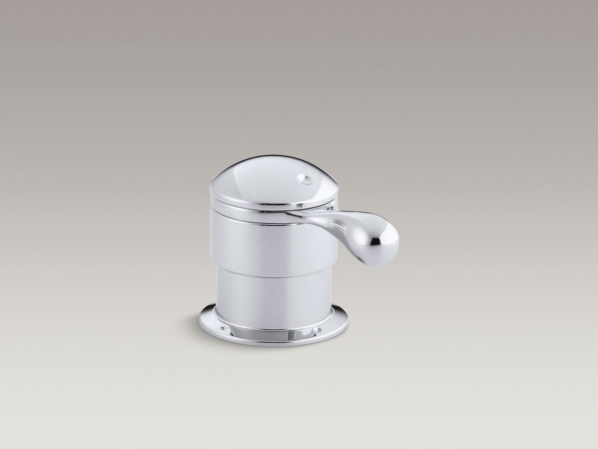 Deck-mount trim for transfer valve/vacuum breaker with lever handle, valve not included
