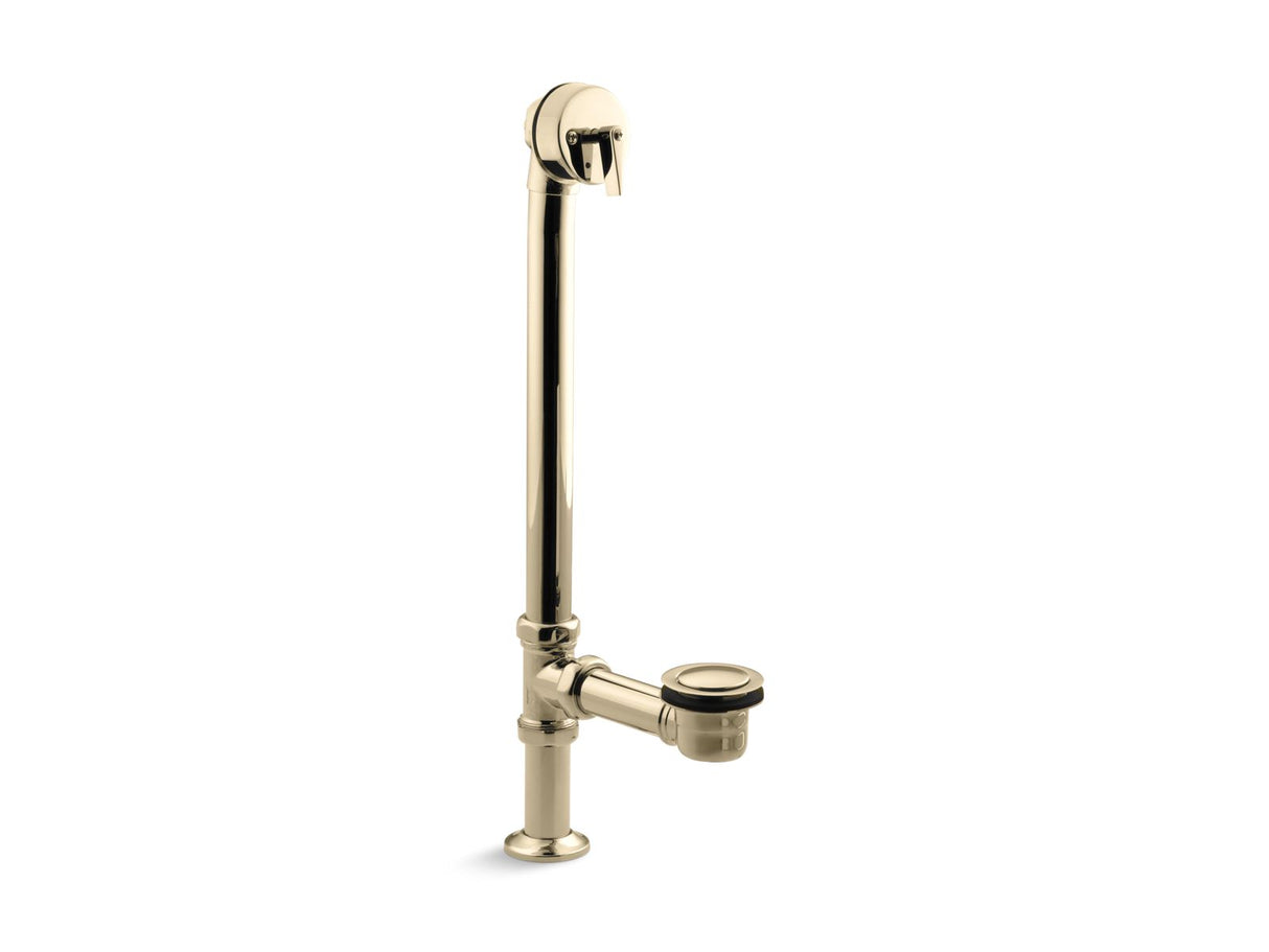 Artifacts® 1-1/2" pop-up bath drain for above- and through-the-floor freestanding bath installations